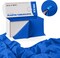 Exquisite Party Solids 54" x 100' Plastic Table Cover Roll with Slide Cutter – Cut-to-Size Dispenser Box – Makes Up to 12 Disposable 8' Rectangle Tablecloths